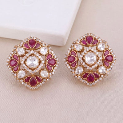 Unique Design Victorian Stud Earrings