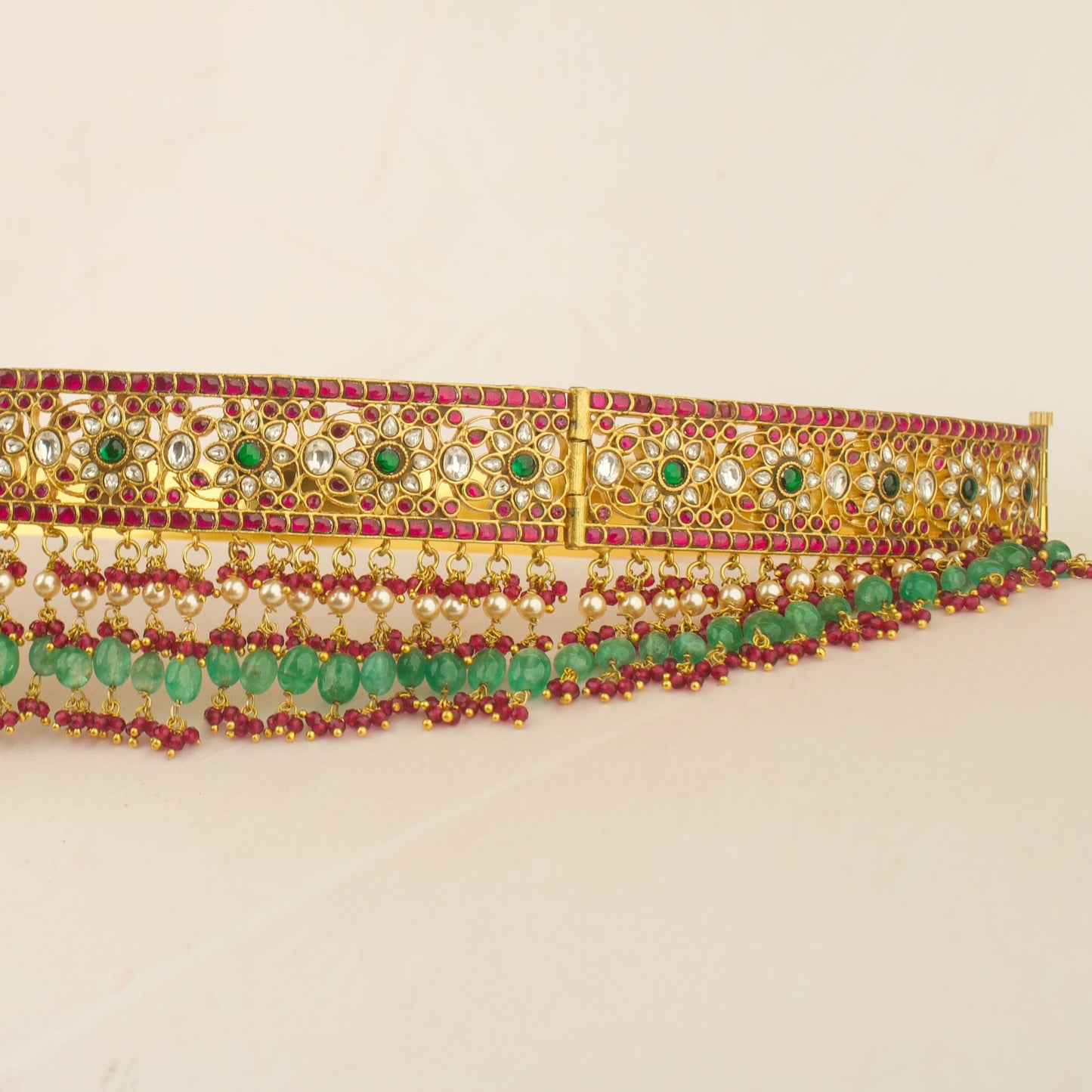 Royal Bridal Jadau Kundan Hipbelt / Vaddanam