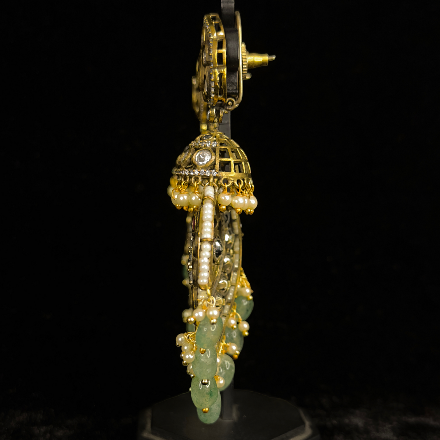 Classic Victorian Kundan Chandbali - DULHAN JEWELS