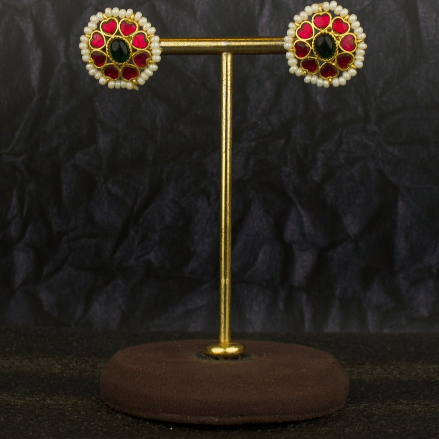 Impressive Jadau Kundan Stud Earrings