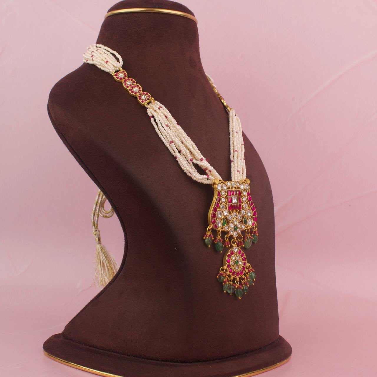 Unique Jadau Kundan Long Beads Mala