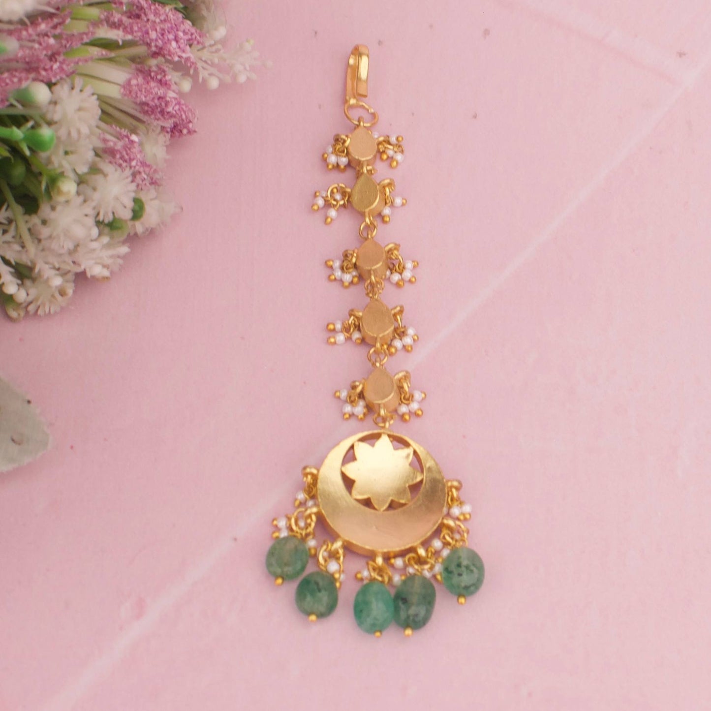 Chand Design Jadau Kundan Maangtika