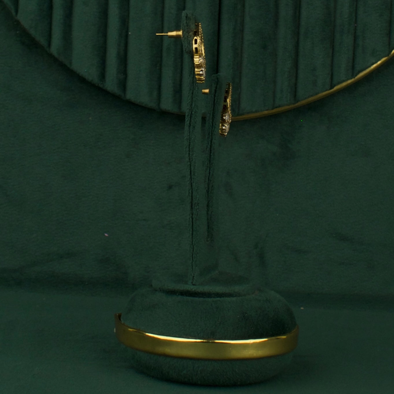 Unique Stone Carving Polki Studs