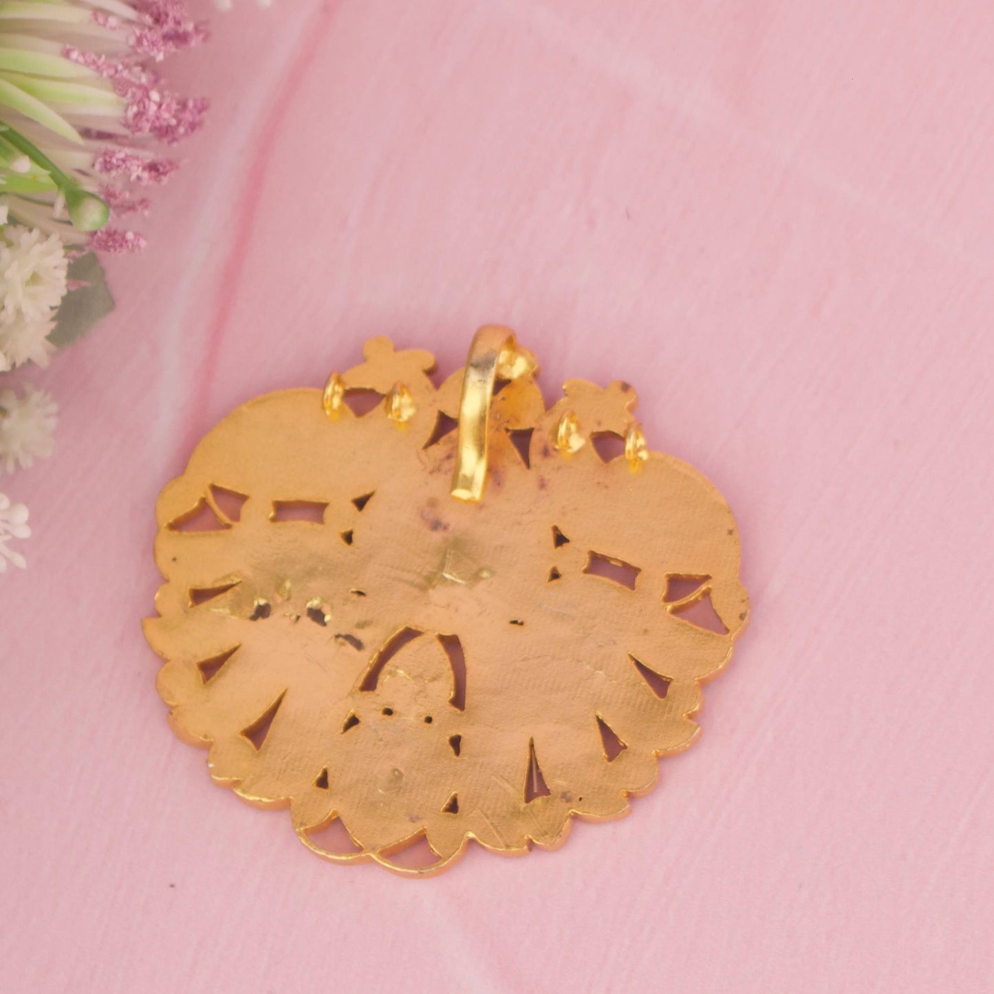 Traditional South-Indian Design Jadau Kundan Pendant