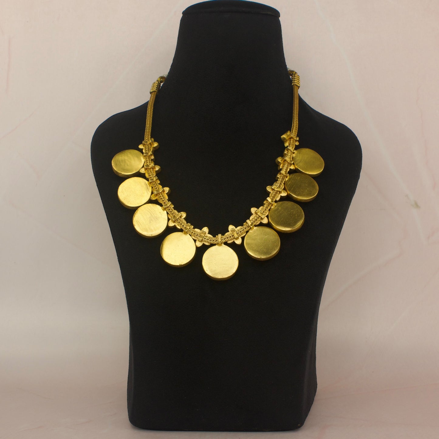Radiant Jadau Kundan Bottumala Necklace with 22k Gold plating