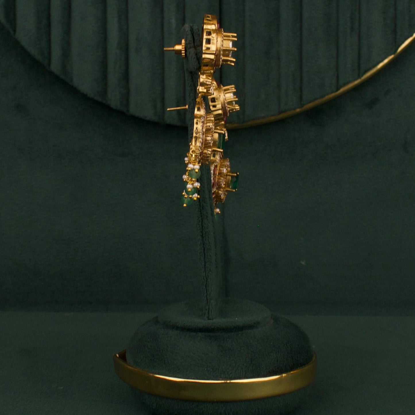 Grand Moissanite Polki Fusion Kundan Necklace Set