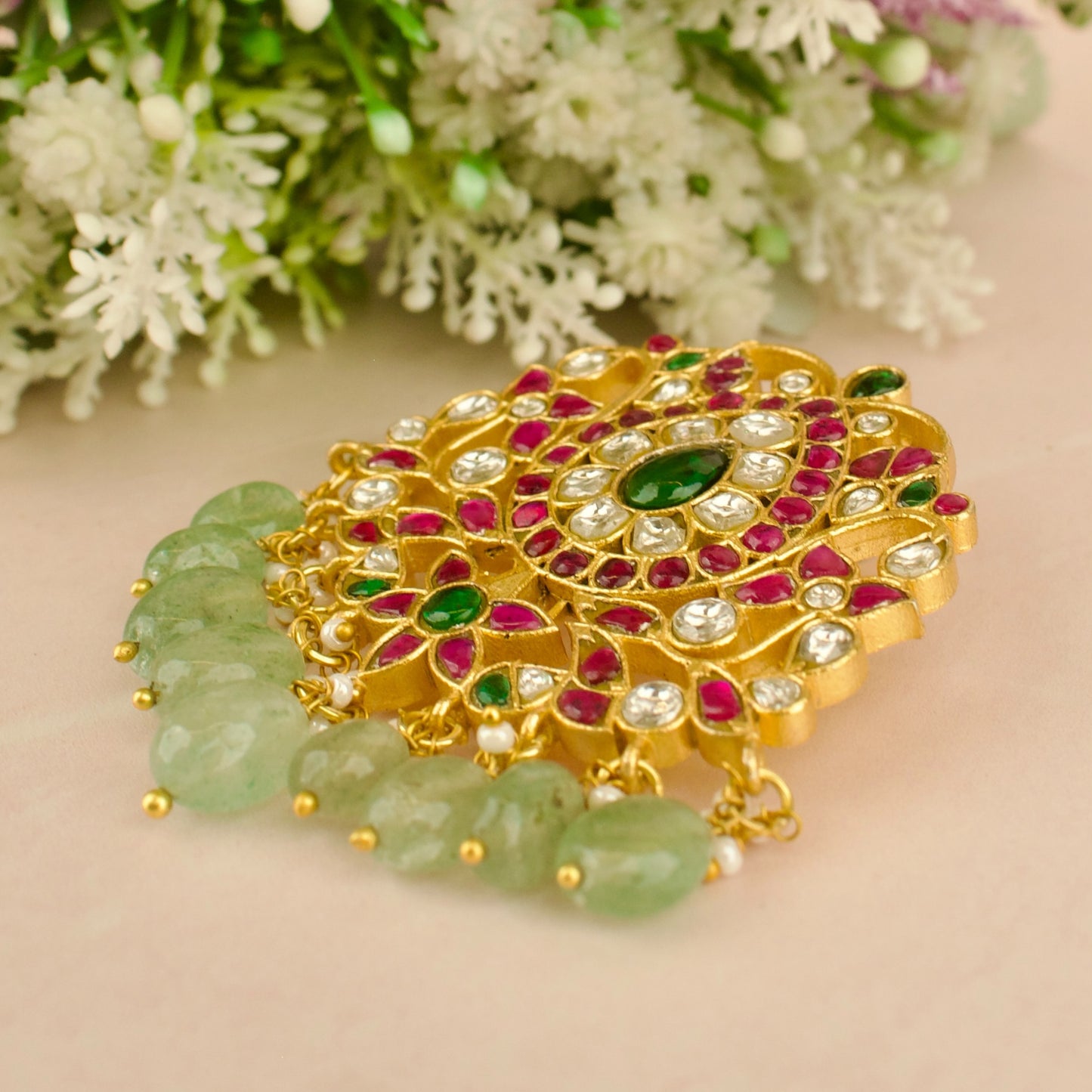 Grand intricate Design Jadau Kundan Locket