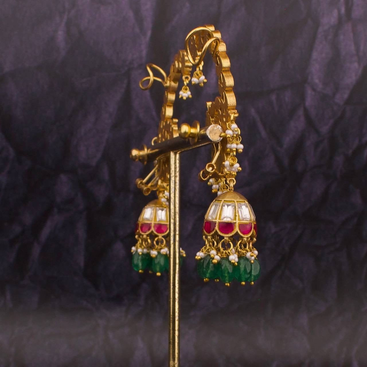 Jadau Kundan Fullkaan Earcuff Earrings