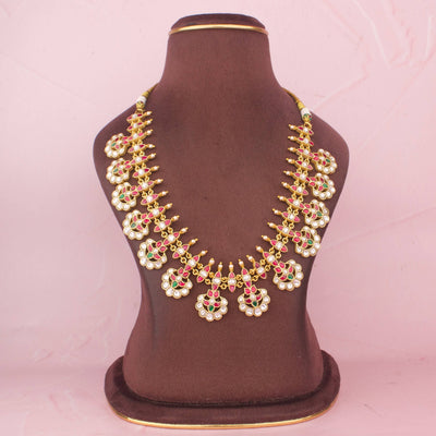 Unique Jadau Kundan Bottumala Necklace