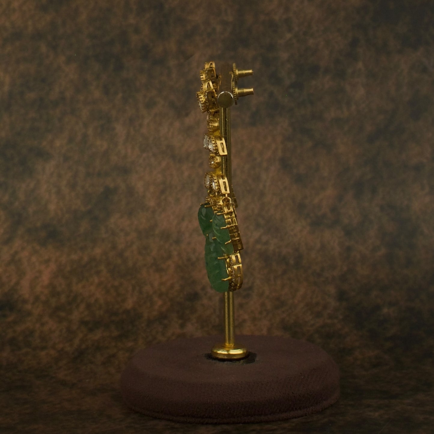 Regal Victorian Polki Drop Earrings