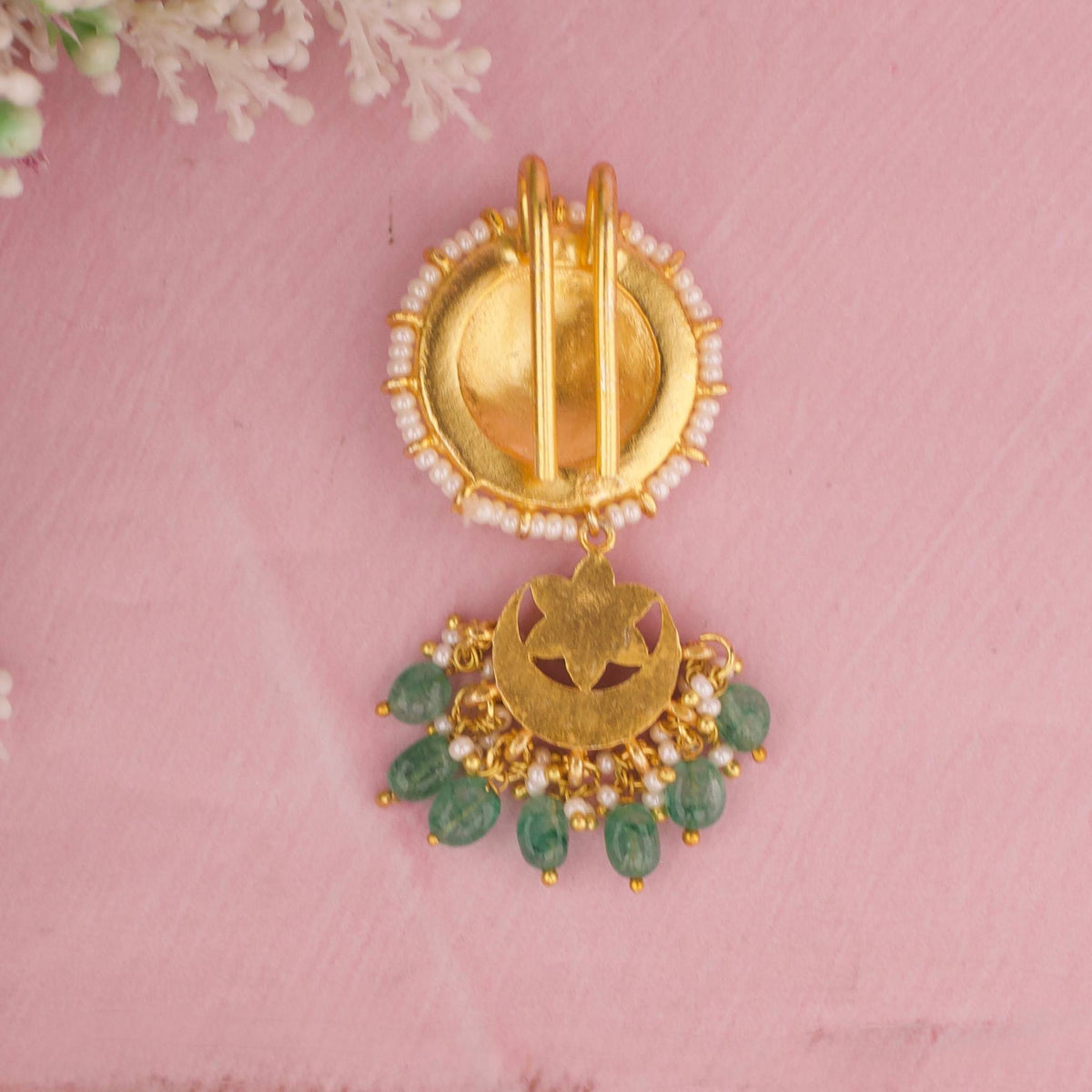 Classic Jadau Kundan Hair Pin With Beads