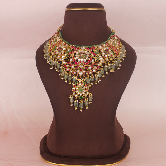 Premium Jadau Kundan Short Necklace