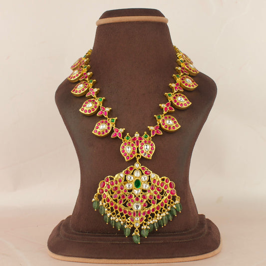 Timeless Jadau Kundan Reversible Mango Necklace