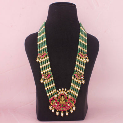 Traditional Long Haram With Lord Ganesh Pendant