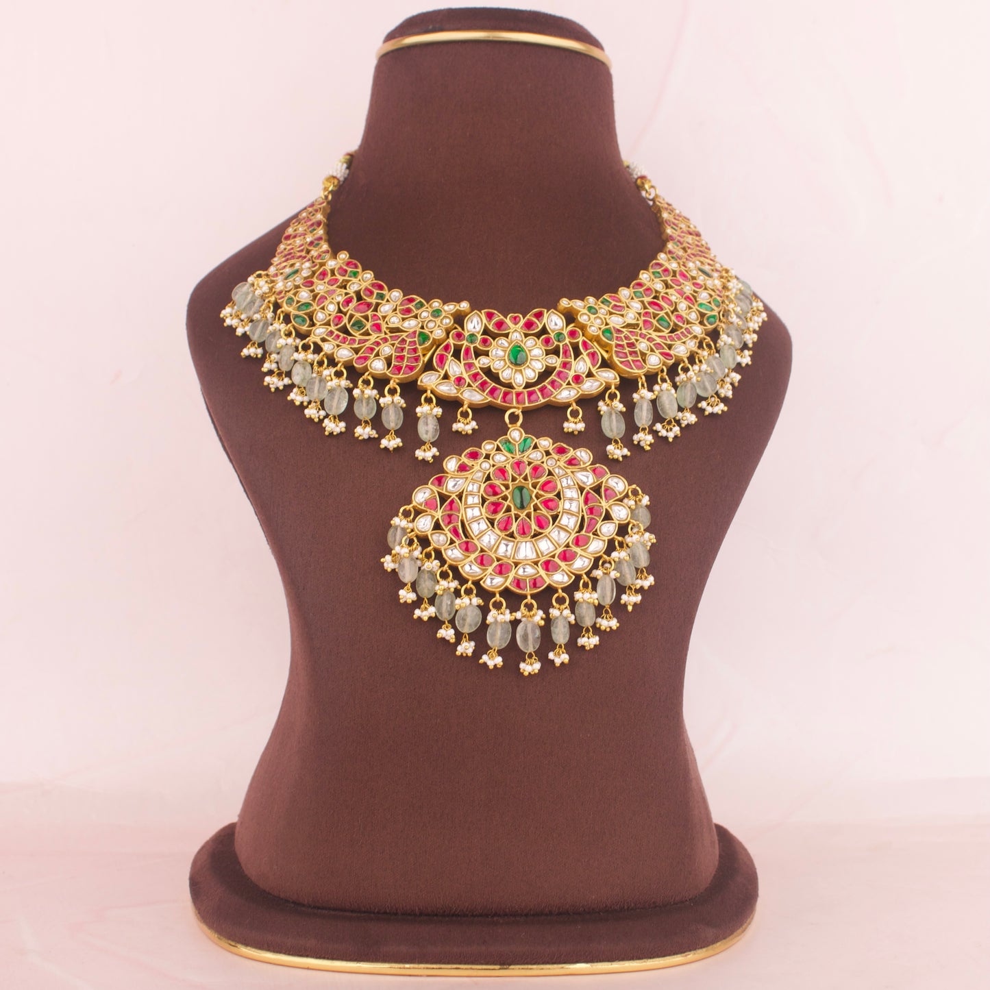 Traditional Jadau Kundan Work Necklace - DULHAN JEWELS