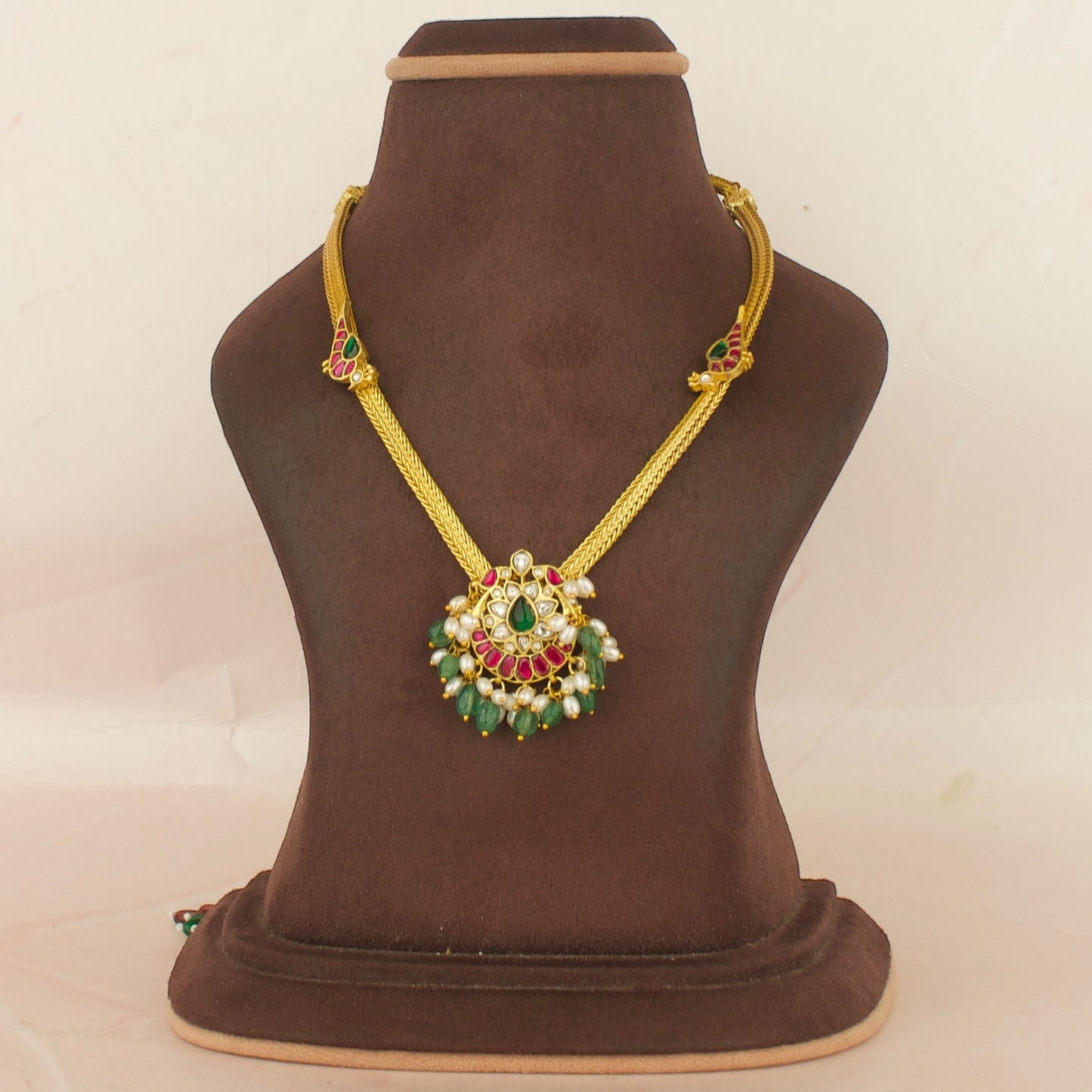 Classic Design Jadau Kundan Nan-tad with matching earrings