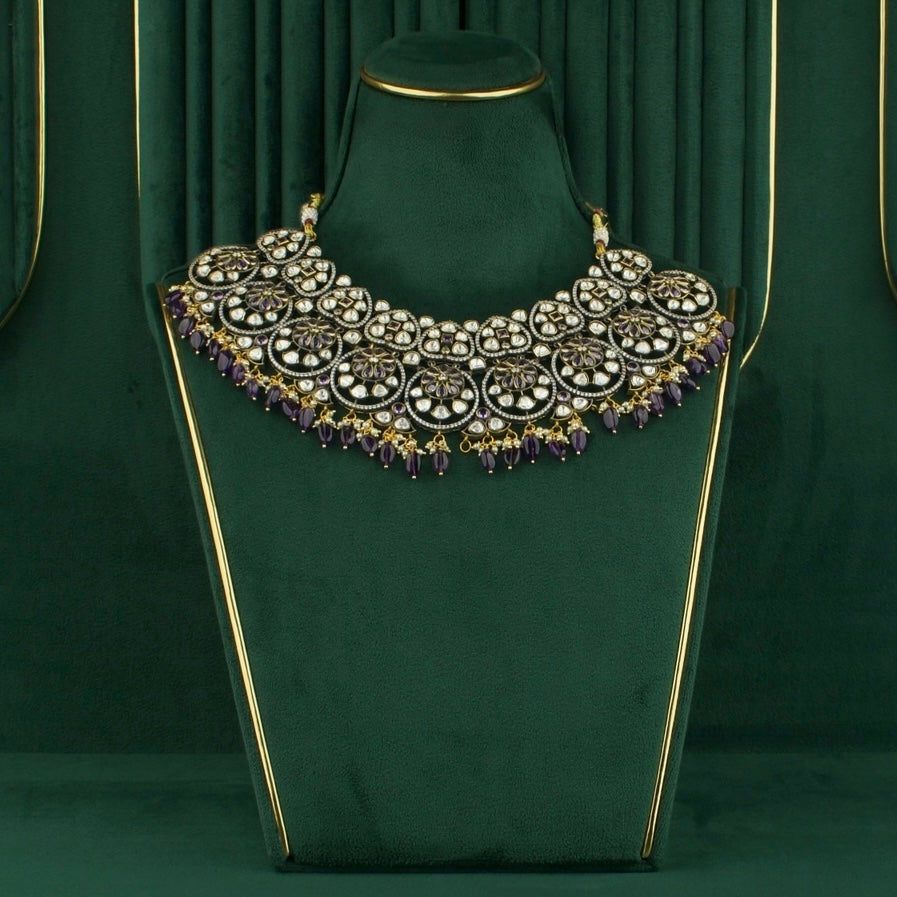 Timeless Victorian Choker Set with screw-back earrings