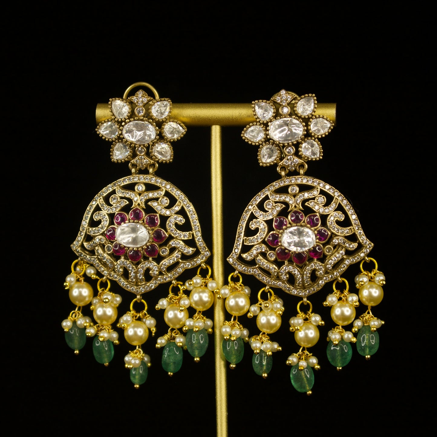 Two-Step Diamond Victorian Necklace Set