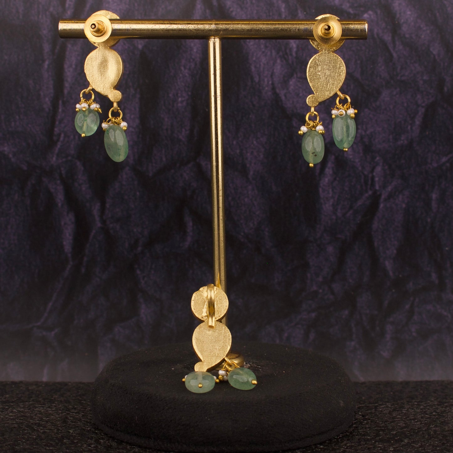Mango Design Jadau Kundan Pendant Set with Earrings - DULHAN JEWELS