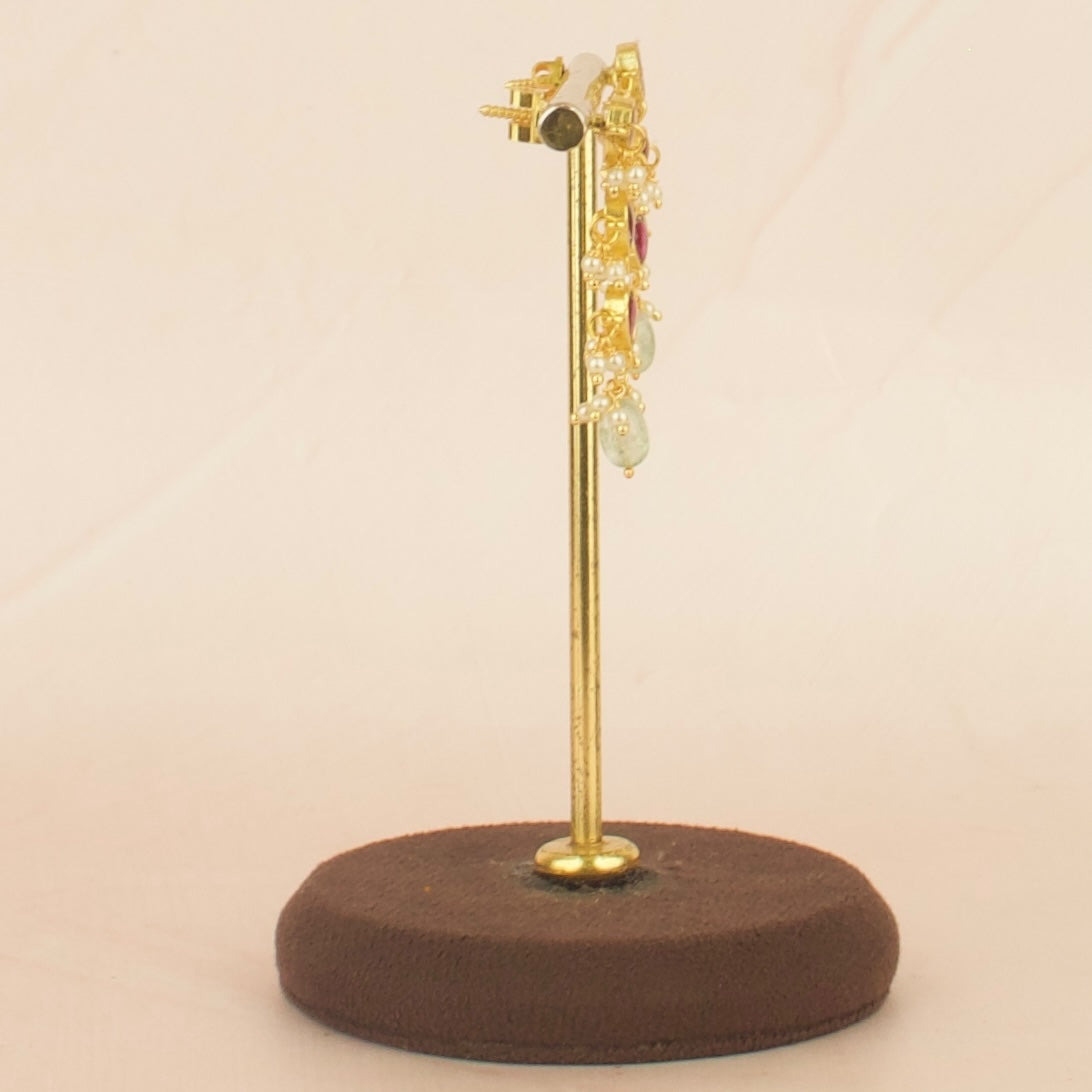 Regal Sleek Design Jadau Kundan Earrings