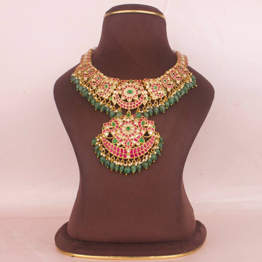 Bridal Jadau Kundan Detailed Stone Necklace