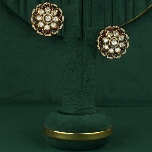 Floral Design Fusion Kundan & Polki Victorian Tops