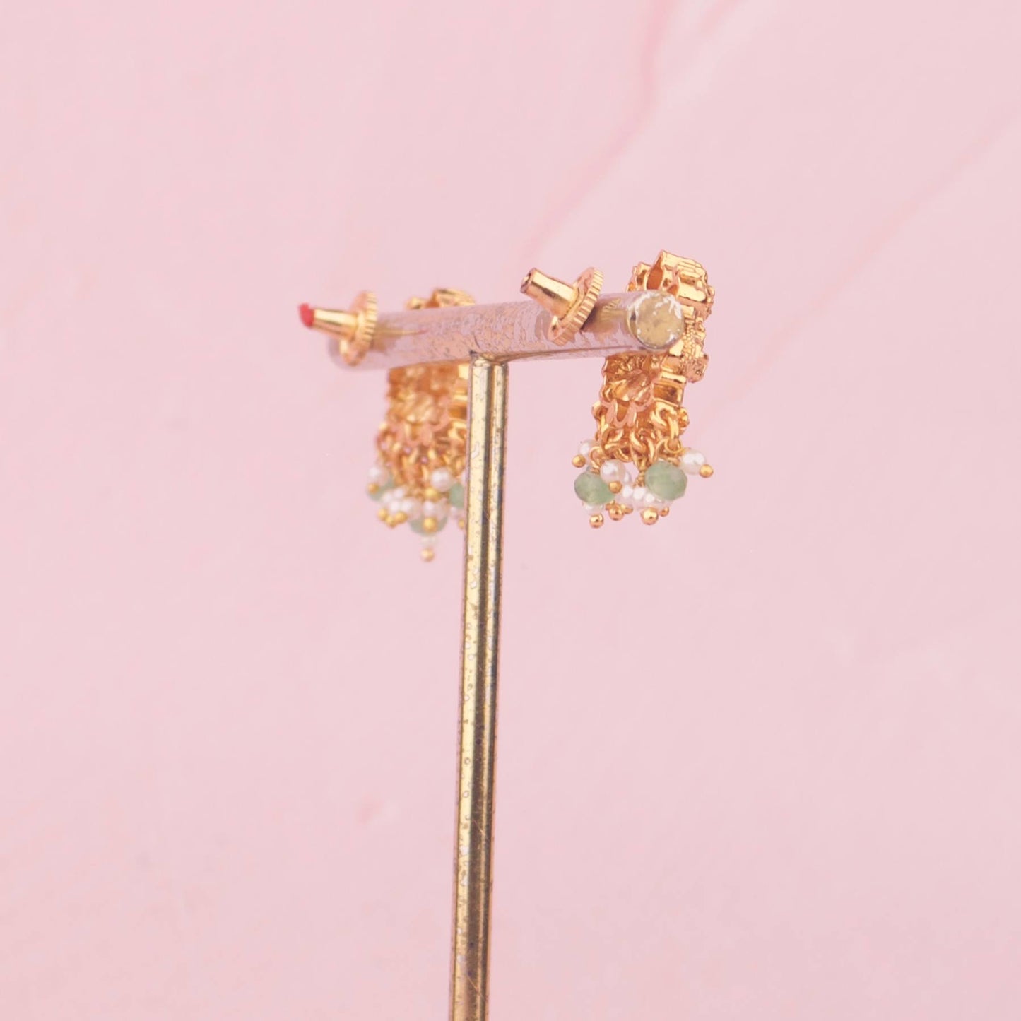 Temple Style Necklace With Matching Earrings
