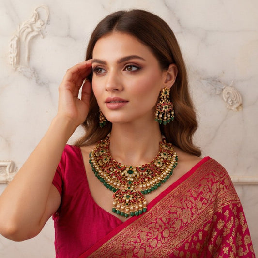 Kundan Necklace Sets Essentials for a Timeless Bridal Look