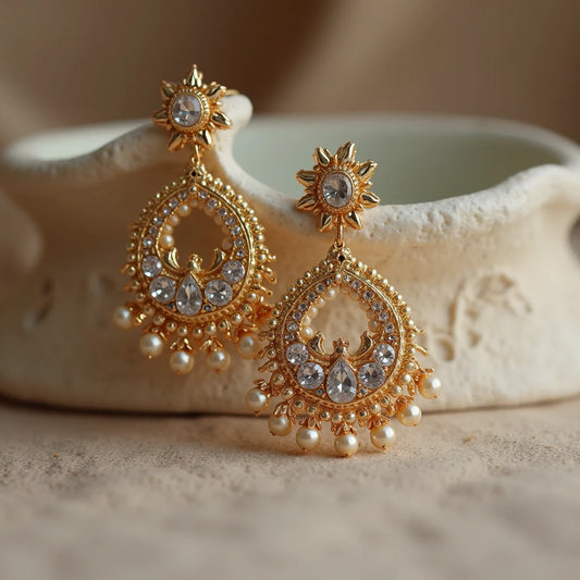 Victorian Polki Earrings - Victorian Polki Earrings for Timeless Jewelry Lovers