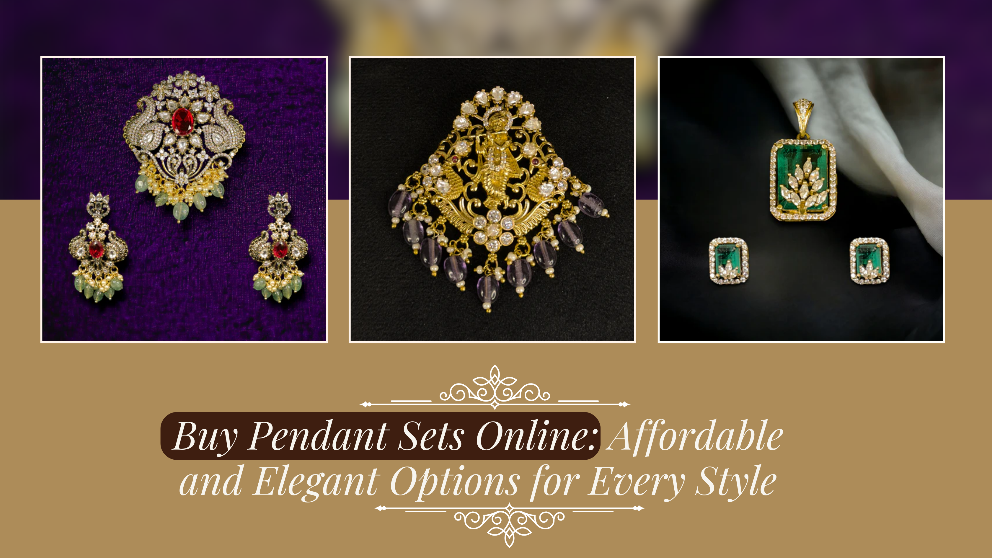Use Pendant Set Buy Pendant Sets Online: Affordable and Elegant Options for Every Style ...
