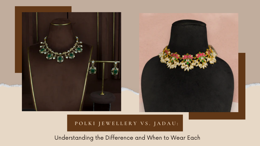 Polki Jewellery vs. Jadau: Understanding the Difference and When to Wear Each - DULHAN JEWELS