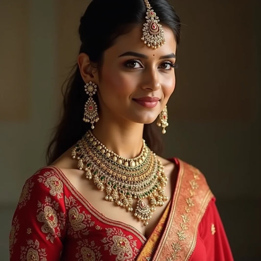 Kundan Necklace Sets - Kundan Necklace Sets Essentials for a Timeless Bridal Look