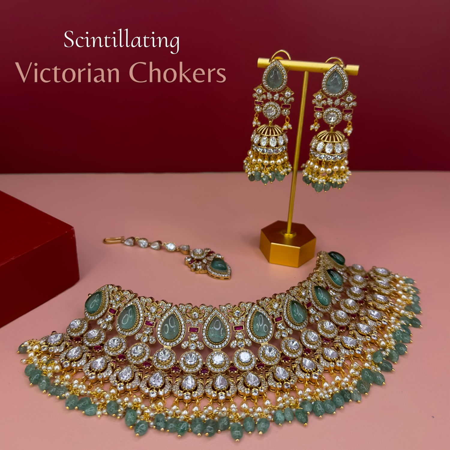 Victorian Choker Necklace - DULHAN JEWELS