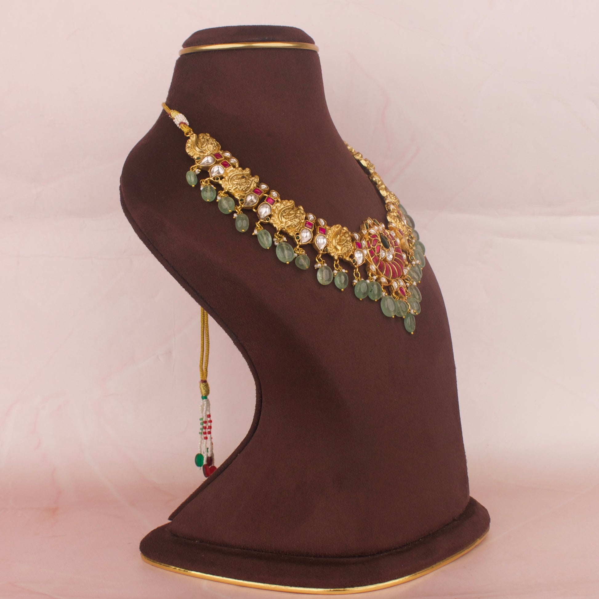 Traditional Nakshi x Jadau Kundan Elegant Necklace
