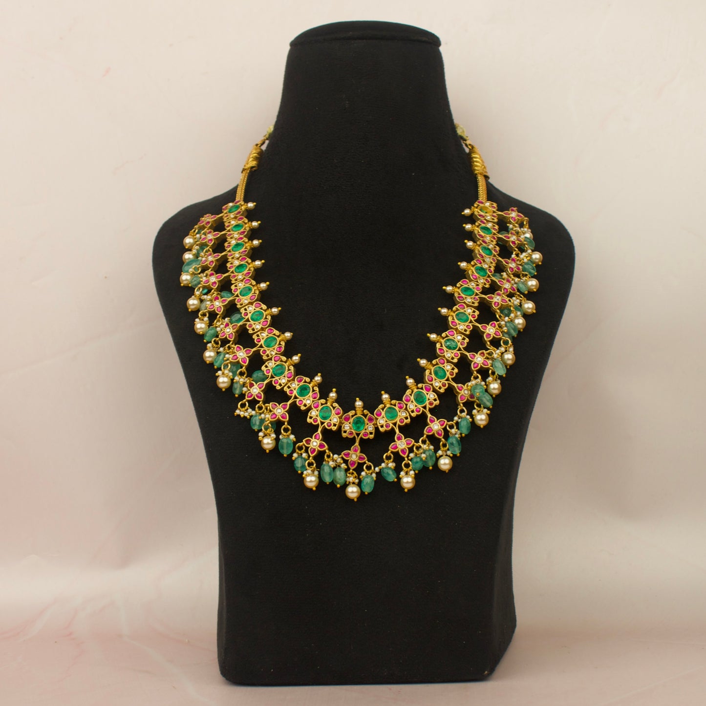 Floral Symphony Jadau Kundan Necklace