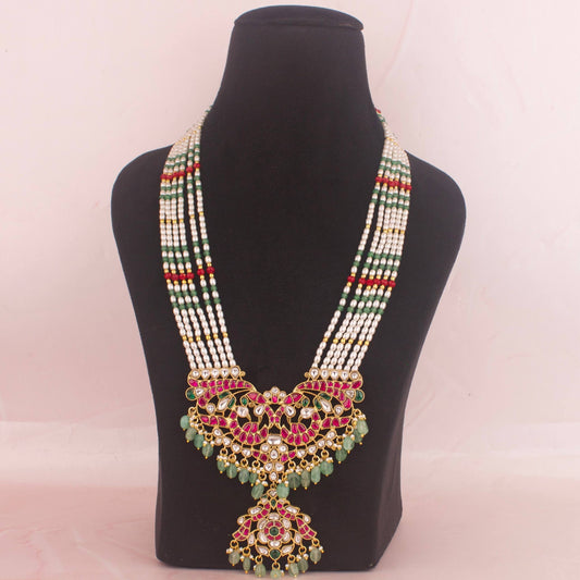 Gold Inspired Designer Jadau Kundan Rani Haar
