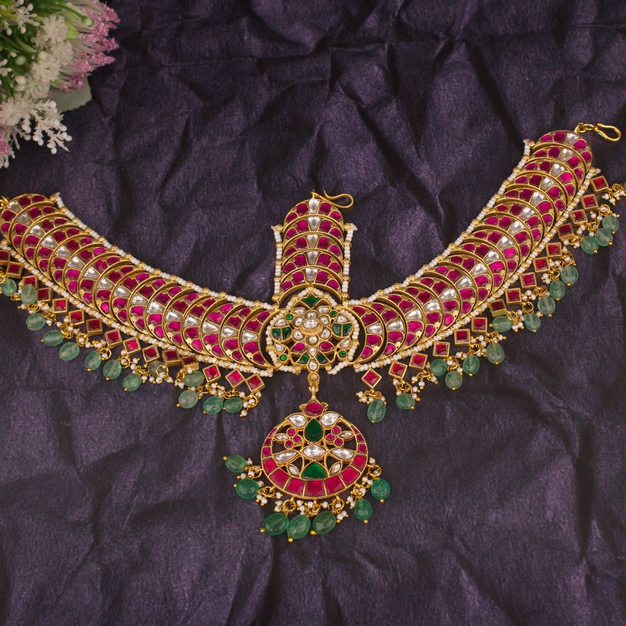 Bridal Jadau Kundan Mathapati Headset