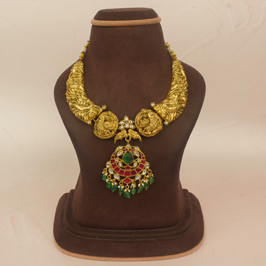 Traditional Jadau Kundan Kanti Necklace