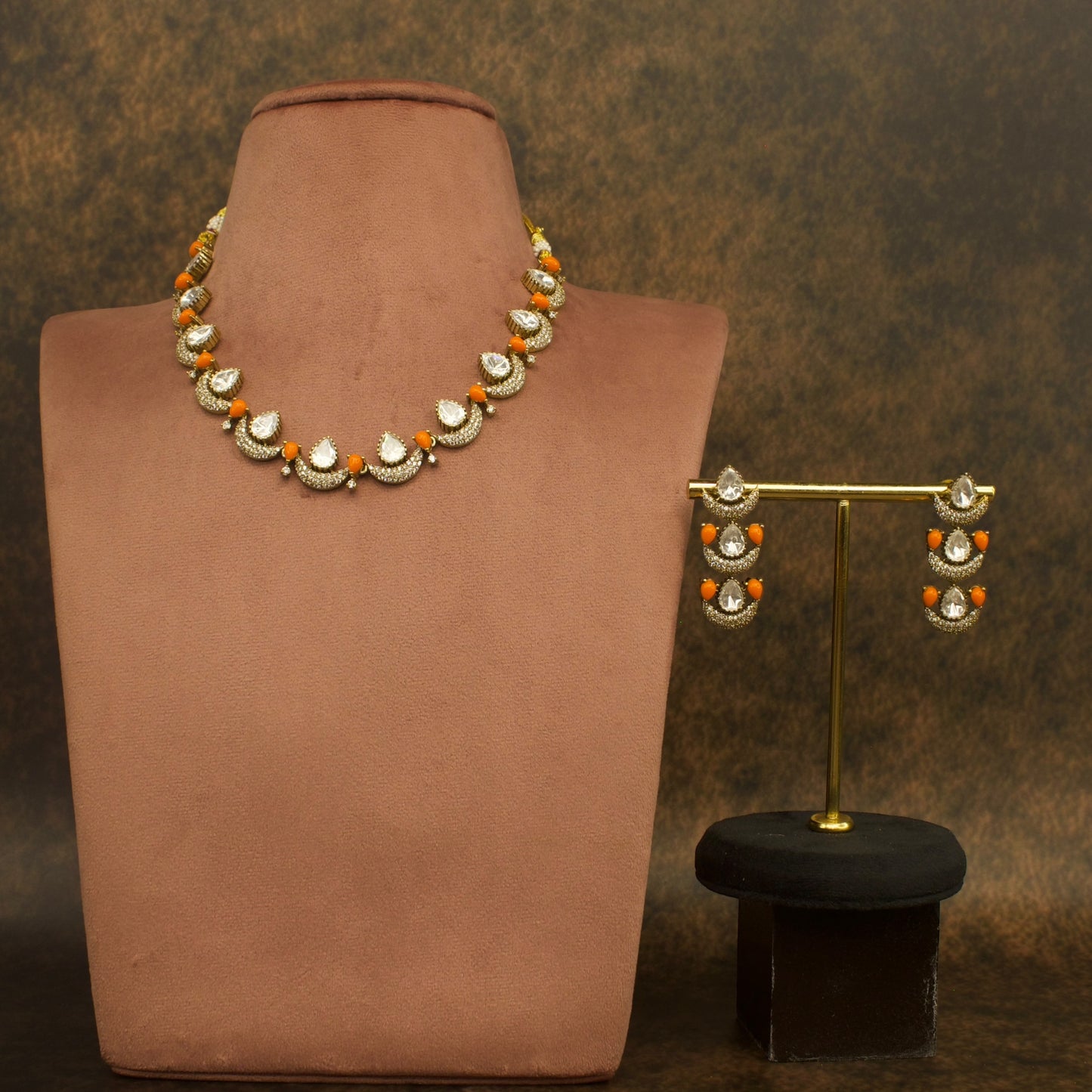 Victorian Polki Radiance Necklace Set