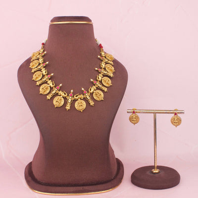 South Indian Necklace Set With Matching Earrings