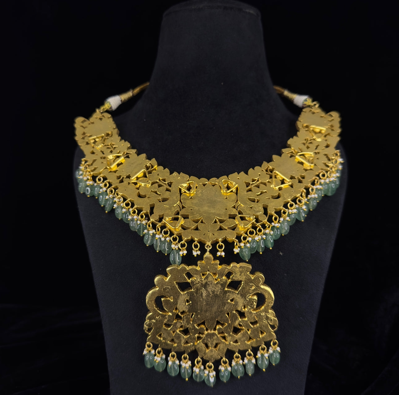 Statement Gold Plated Jadau Kundan Heavy Necklace