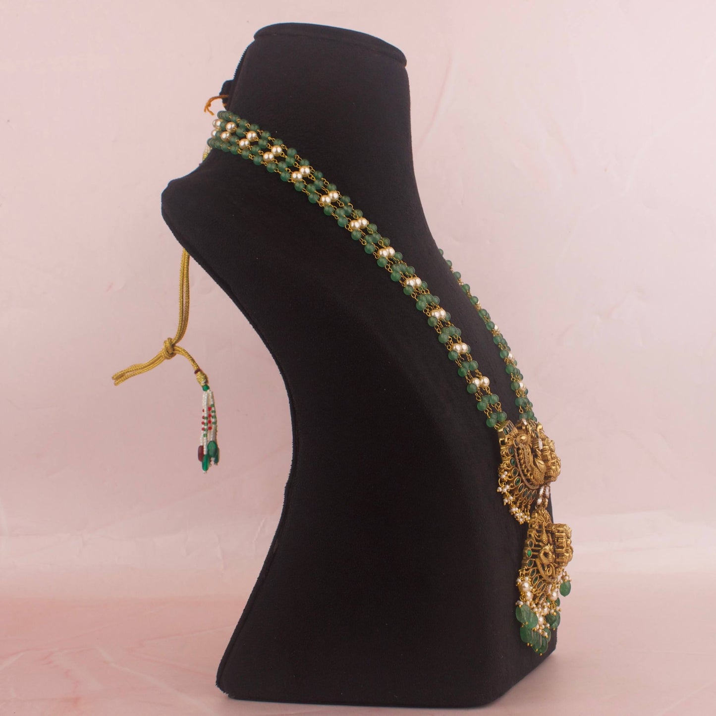Royal Nakshi x Jadau Kundan Beads & Pearl Mala