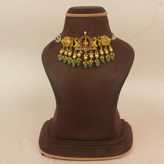 Divine Lord Krishna Kundan Choker Set