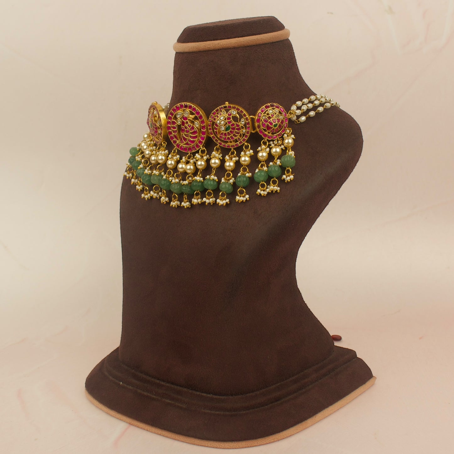 Bridal Jadau Kundan Peacock Choker