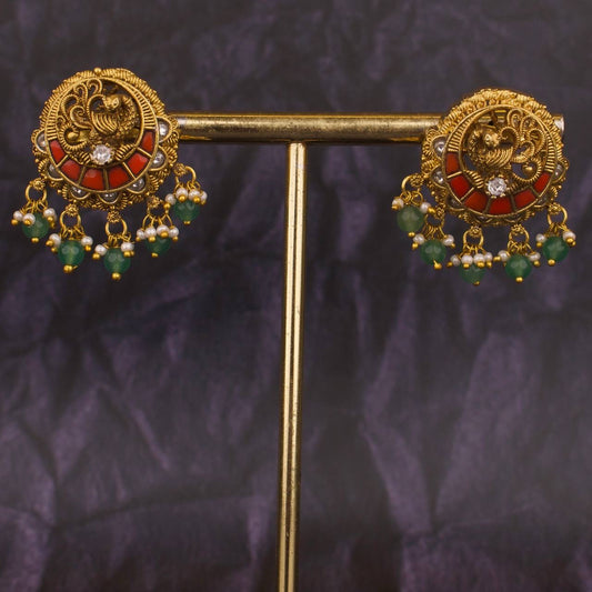 Nakas Kundan Stud Earrings