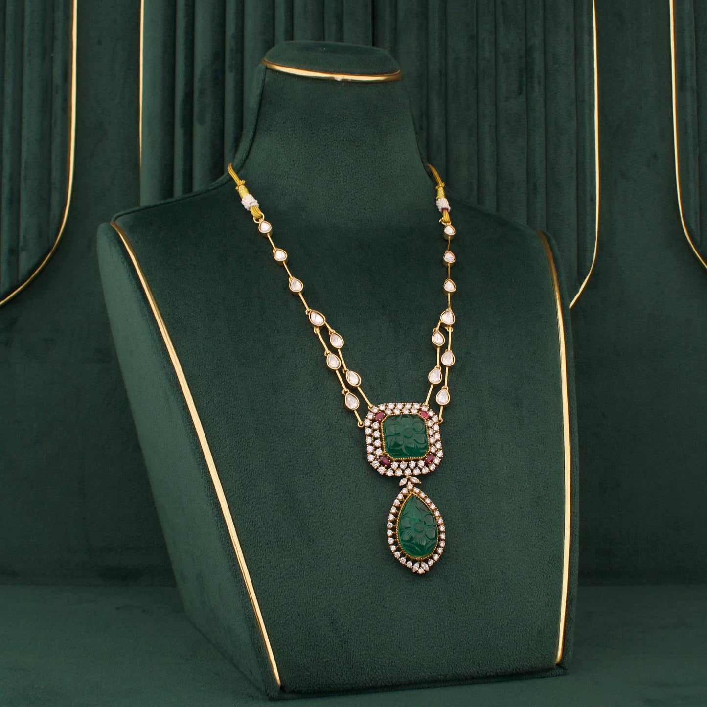 Antique Victorian Necklace Set With Earrings