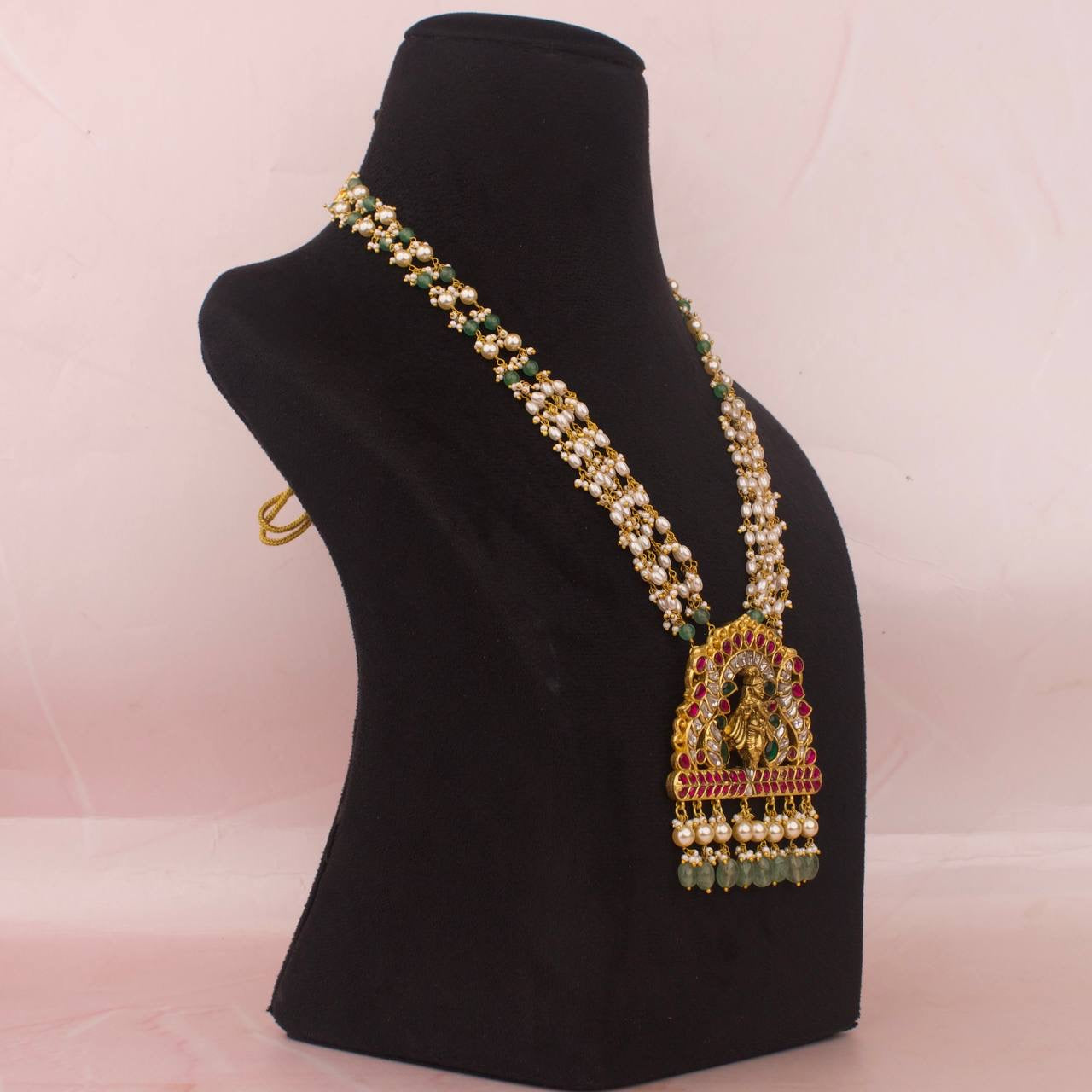 Divine Lord Krishna Guttupusalu Pearl Mala