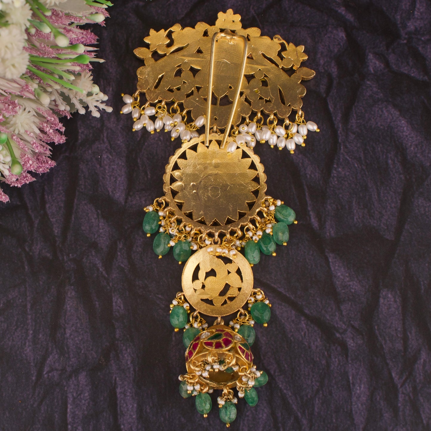 Bridal Jadau Kundan Mini Jada / Hair Pin - DULHAN JEWELS