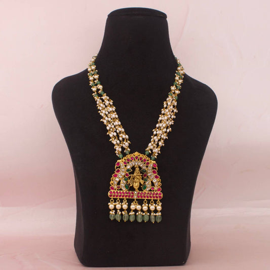 Divine Lord Krishna Guttupusalu Pearl Mala