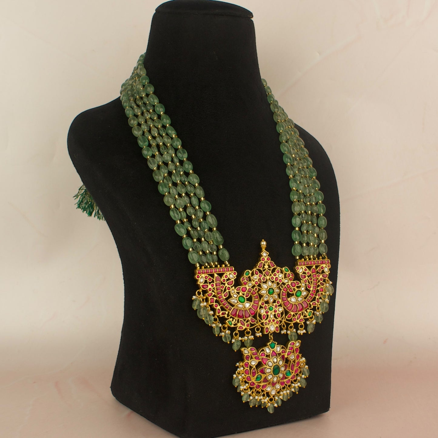 Bridal Jadau Kundan Beads Mala